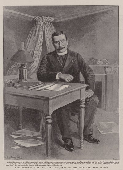 De Dreyfus-zaak, kolonel Picquart in de Cherche Midi-gevangenis door Gribayedoff